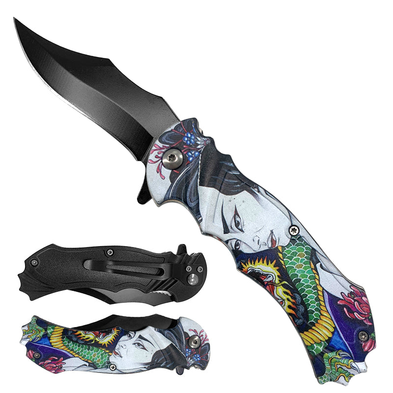 7-3-4-geisha-handle-spring-assisted-pocket-knife