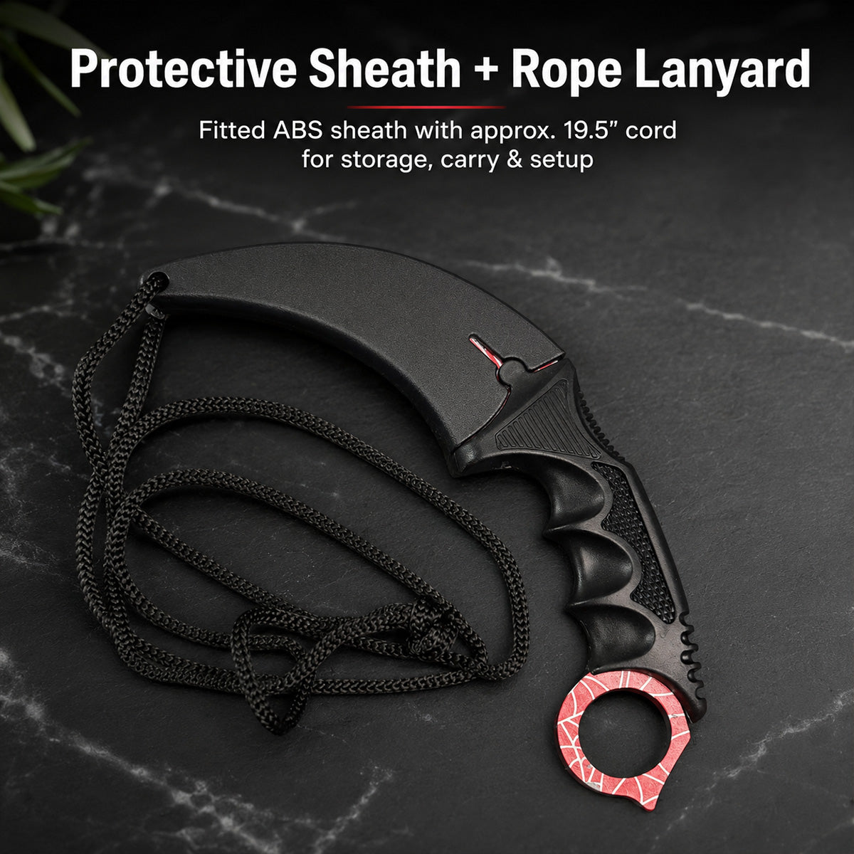 Falcon Karambit Spider Web Training Knife