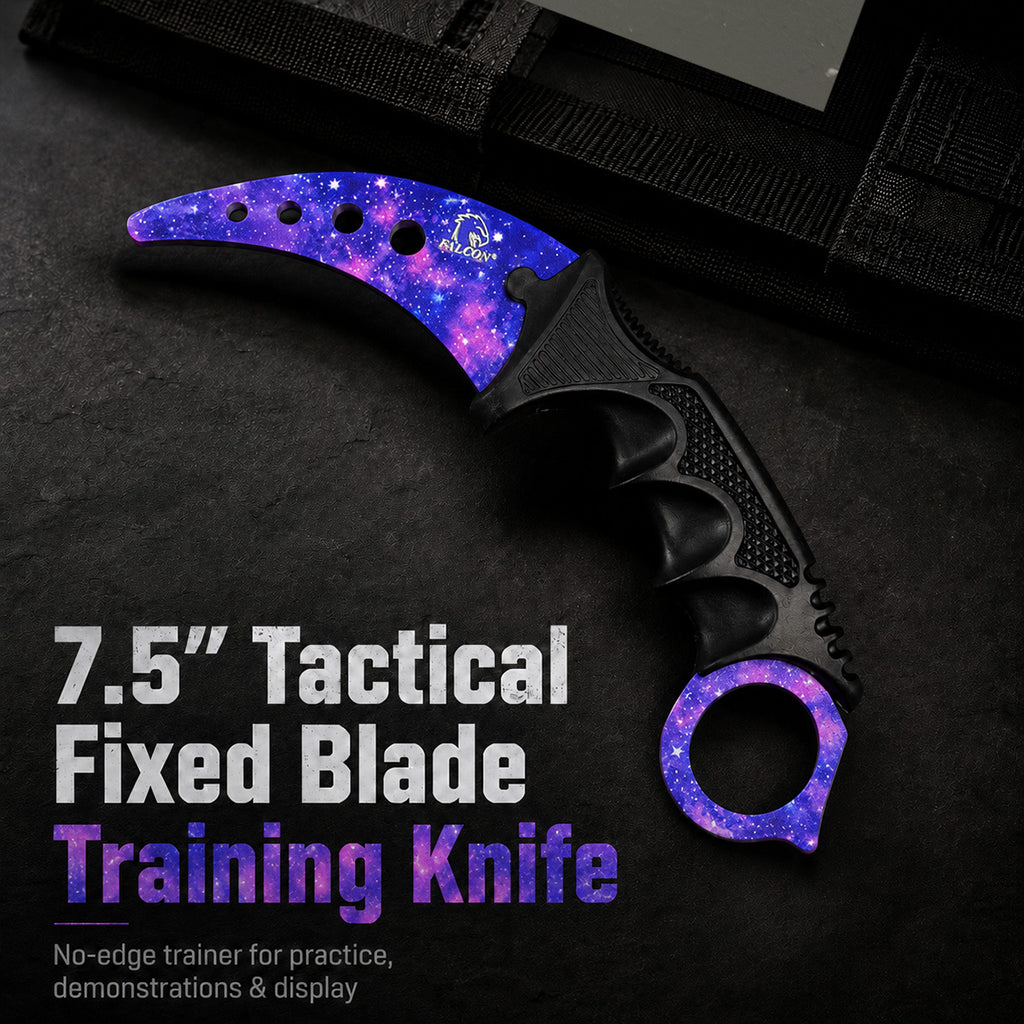 Falcon Purple Karambit Trainer Knife