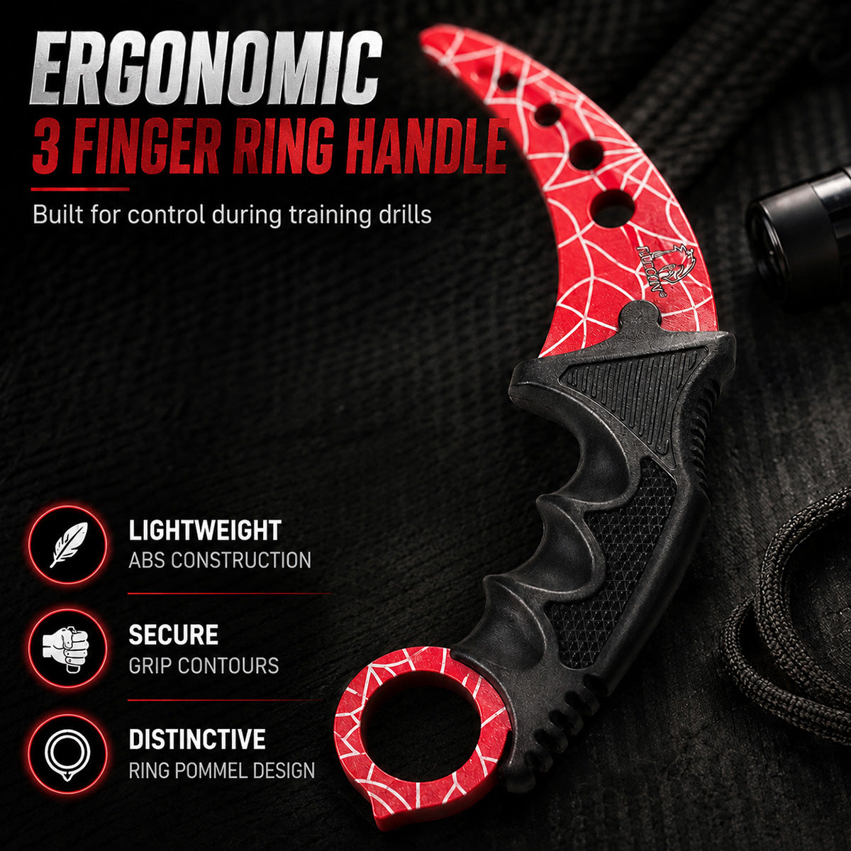 Falcon Karambit Spider Web Training Knife