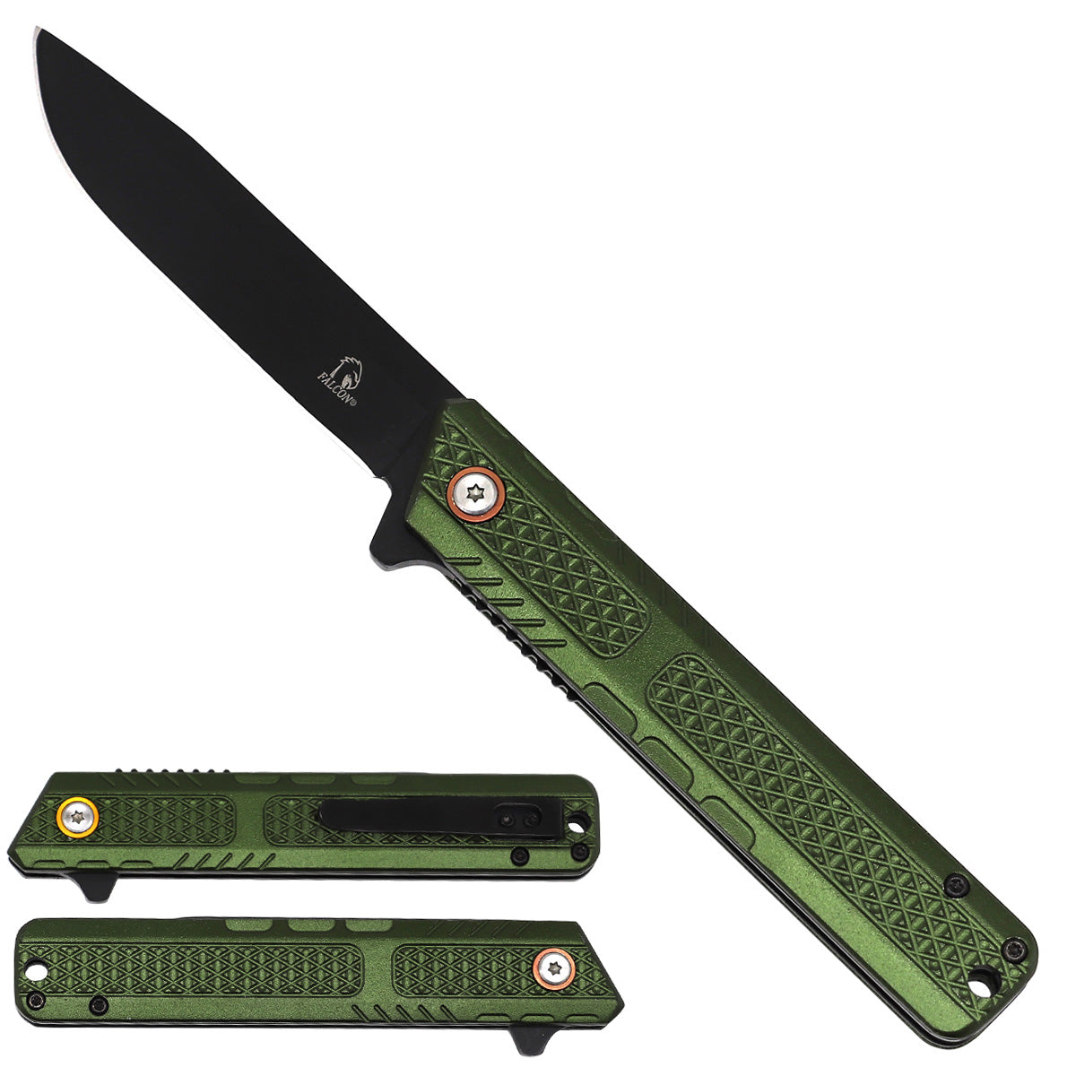 Wholesale Falcon Green Spring Assisted Pocket Knife – Pacific Solution