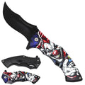 Clown Spring Assisted Pocket Knife - ABS Plastic Handle