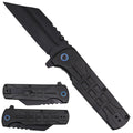 Spring Assisted Pocket Knife Textured Handle