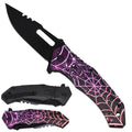 Semi-Automatic Folding Pocket Knife, 3mm Black Blade & ABS Handle | KS1499PP