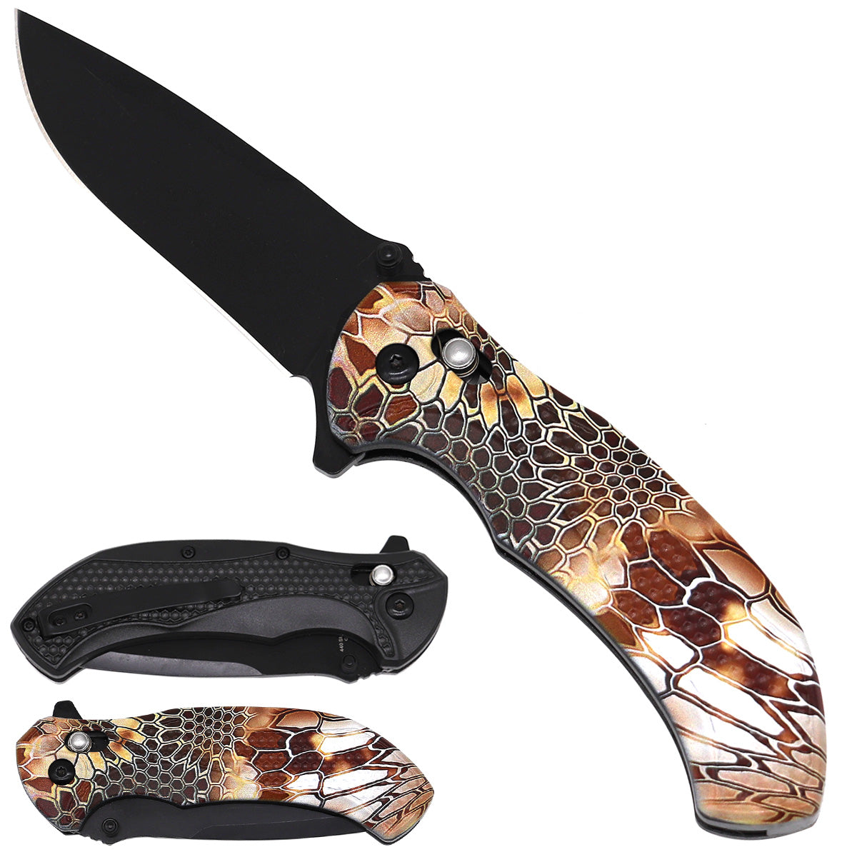 Wholesale Pocket Knives Supplier - Snake Handle Pocket Knives 