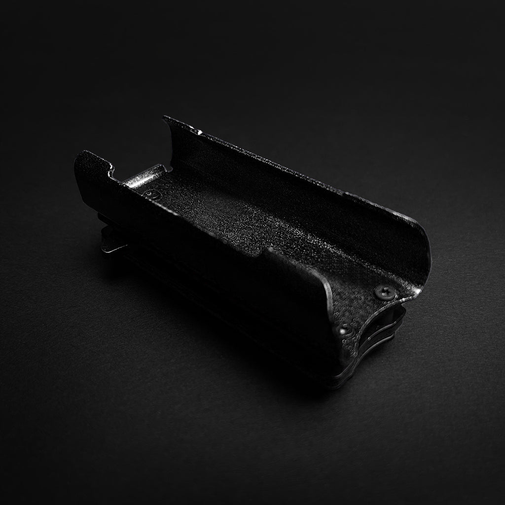 4 1/2" Black Spring Assisted lighter Knife