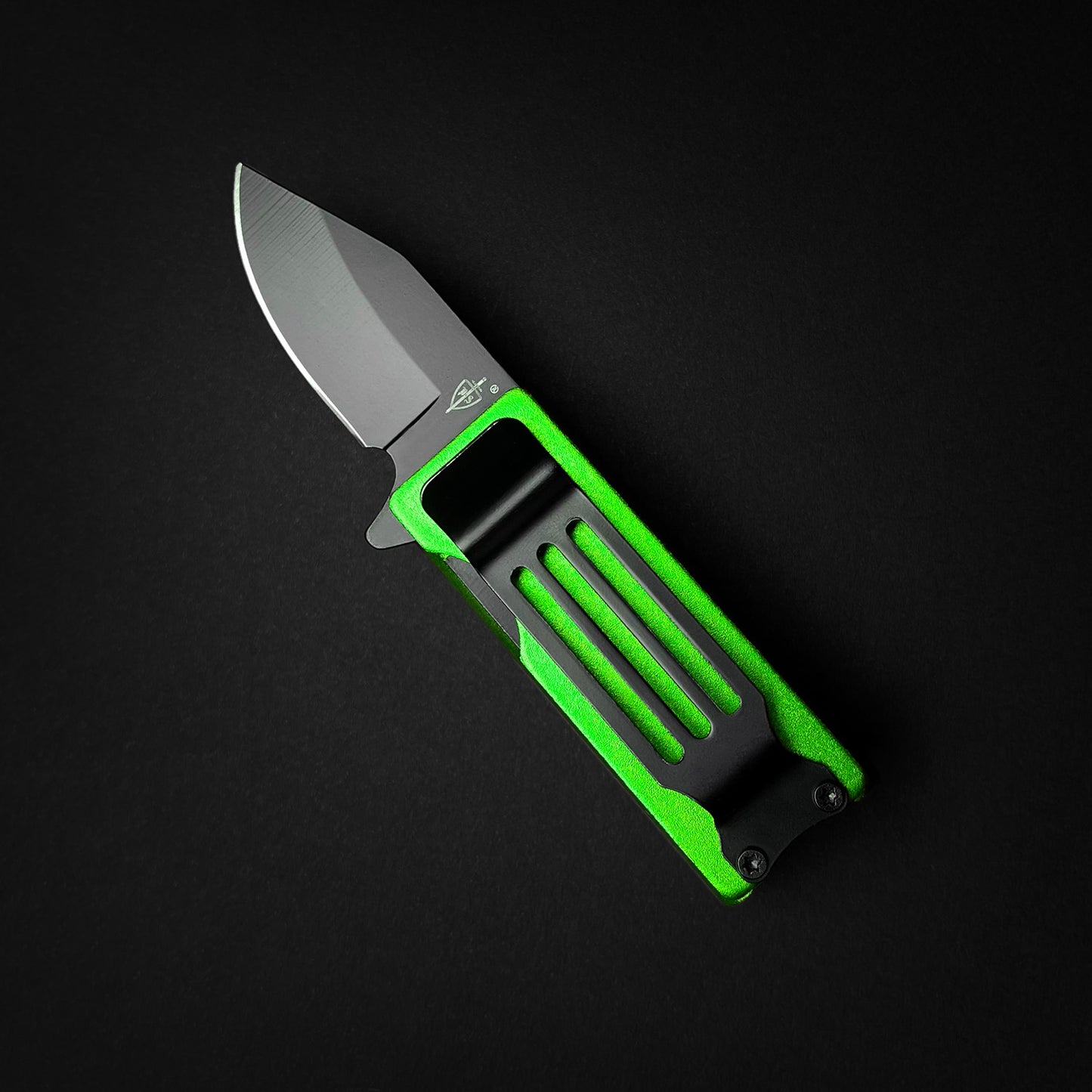 4 1/2" Green Spring Assisted lighter Knife