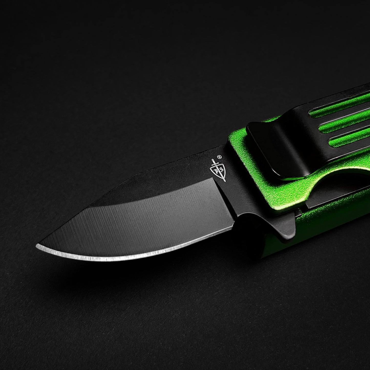 4 1/2" Green Spring Assisted lighter Knife