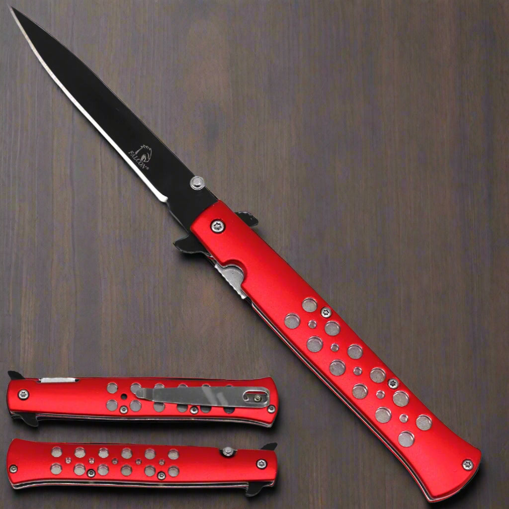 Falcon Stiletto Spring Assisted Pocket Knife - EDC Knives for Sale