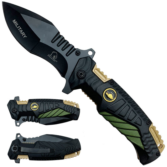 Falcon Knives - Military Spring Assisted Pocket Knife