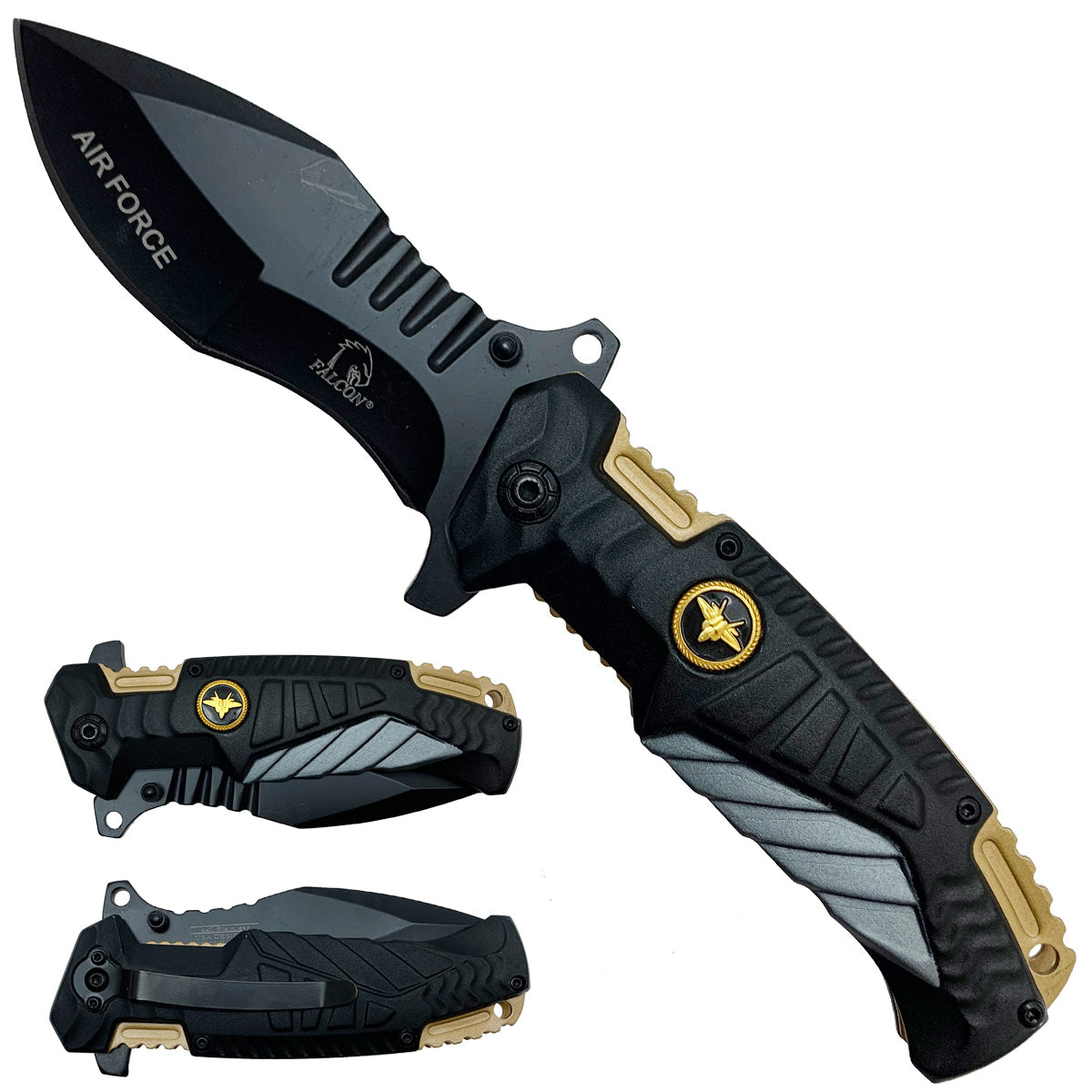 Falcon Knives - Air Force Spring Assisted Pocket Knife