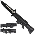 Black Gun Style Folding Knife