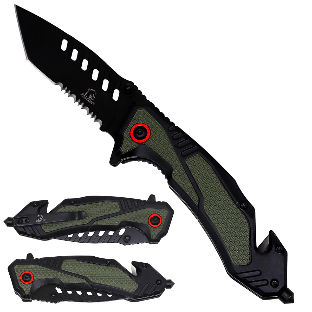 Spring-Assisted Aluminum Handle Knife with 3.25-Inch Blade – KS2169BK