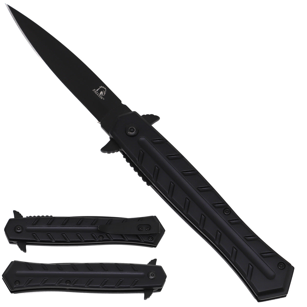 Falcon Spring Assisted Stiletto Pocket Knife