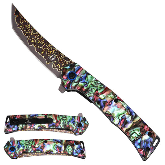 Falcon Assisted Folding Pocket Knife, 3.5-Inch Blade & Aluminum Handle | KS2420-5