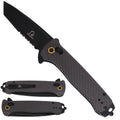 Falcon Carbon-Fiber Button-Lock Spring-Assisted Pocket Knife
