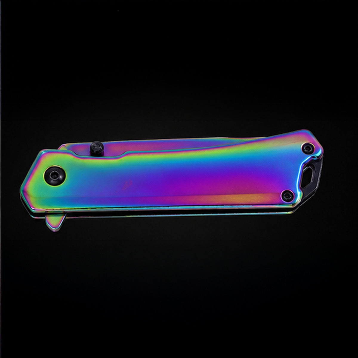 Sigma Ball Bearing Folding Knife -3 1/2" Blade / 4 3/4" Handle / Bearing System / Rainbow