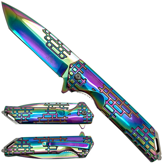 Falcon Rainbow Spring Assisted Pocket Knife