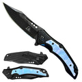 Falcon Spring Assisted Pocket Knife with Gray Acrylic Handle wholesale product image - SKU KS3785BAB