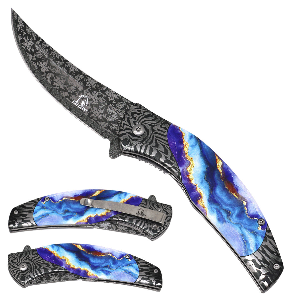 Falcon Patterns Pocket Knife