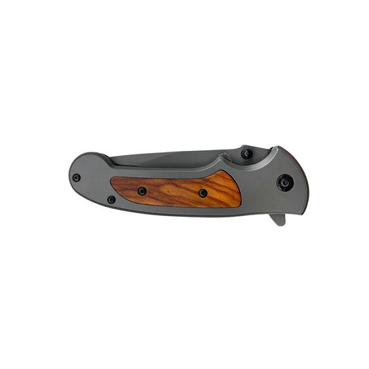 PS | Falcon Wooden Handle Spring Assisted Knife Wholesale Supplier