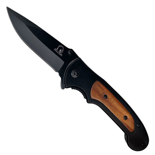 Falcon 7.75 Spring Assisted Knife with Wooden Handle