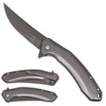 Falcon Gray Spring Assisted Pocket Knife