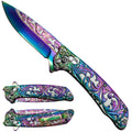 Falcon Rainbow Spring Assisted Lock Pocket Knife
