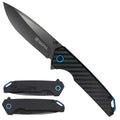Sigma Ball Bearing Pocket Knife - Gray & Blue Carbon Fiber Handle