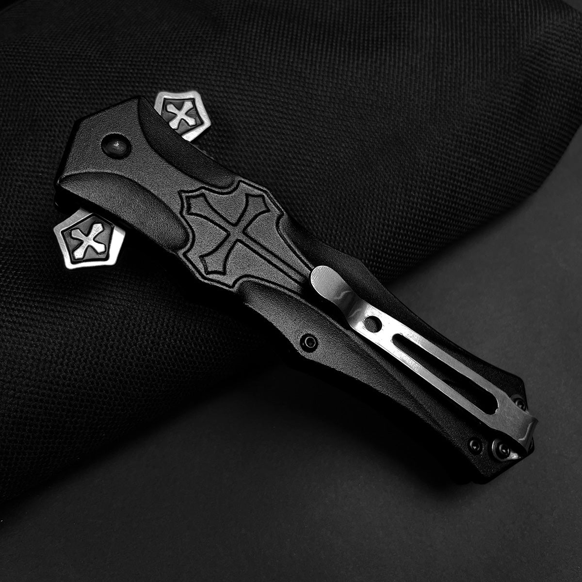 4" Black Blade Spring Assisted Knife