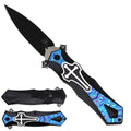 Falcon Cross-Handle Spring-Assisted Pocket Knife | KS5440DM-1