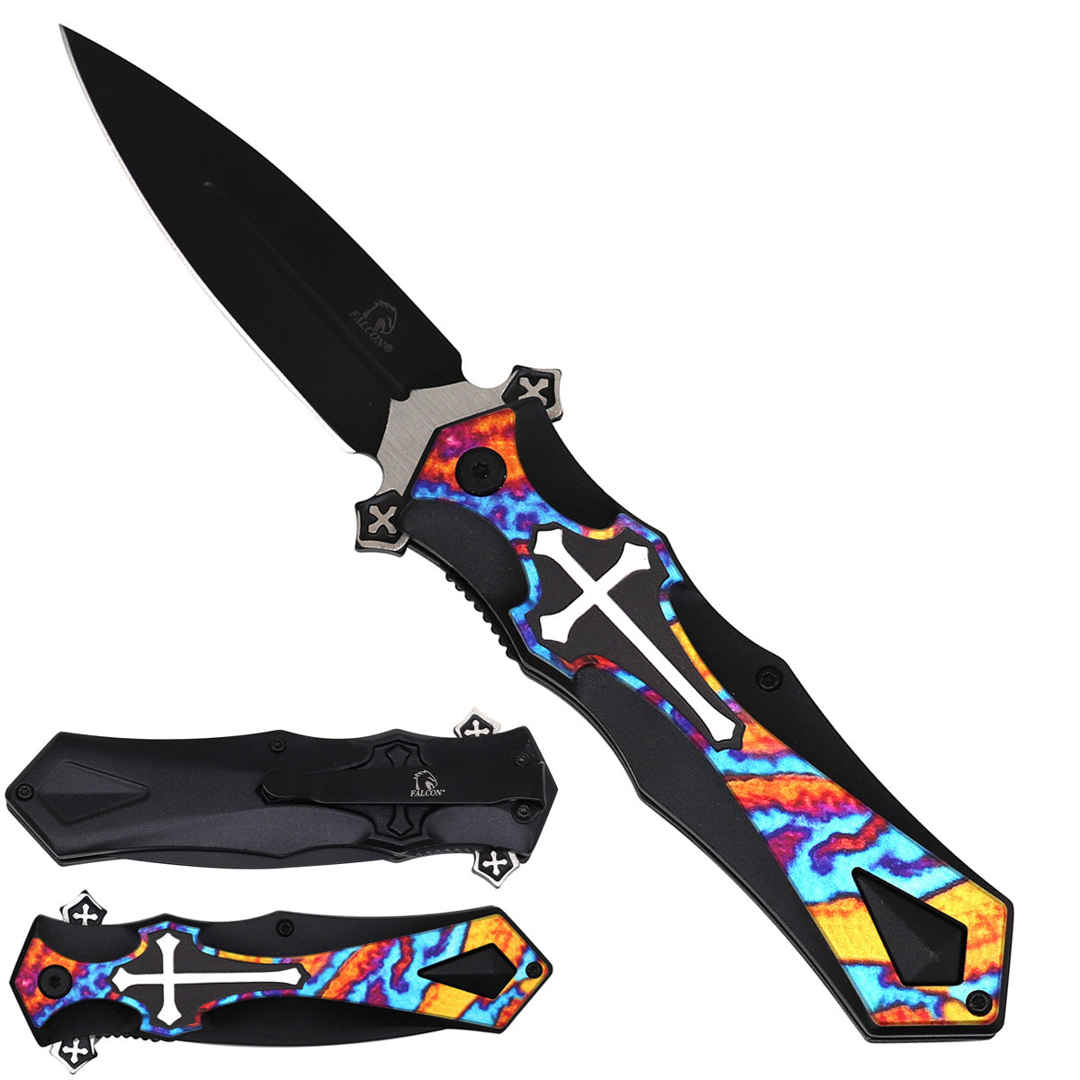 Spring-Assisted Knife, 3.75" Blade & 5" Aluminum Handle | KS5440DM-3
