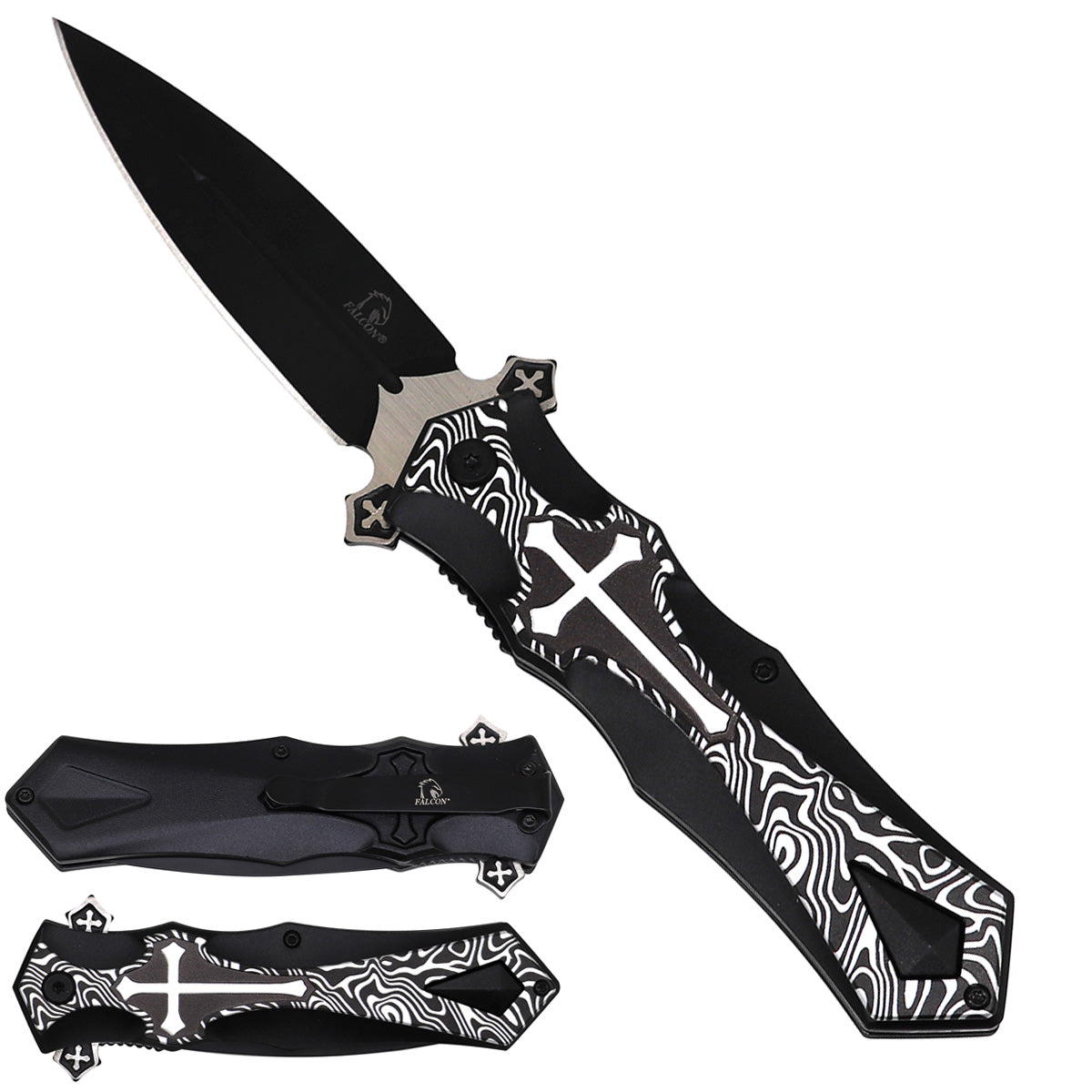 Spring-Assisted Knife, 3.75" Blade & 5" Aluminum Handle | KS5440DM-4