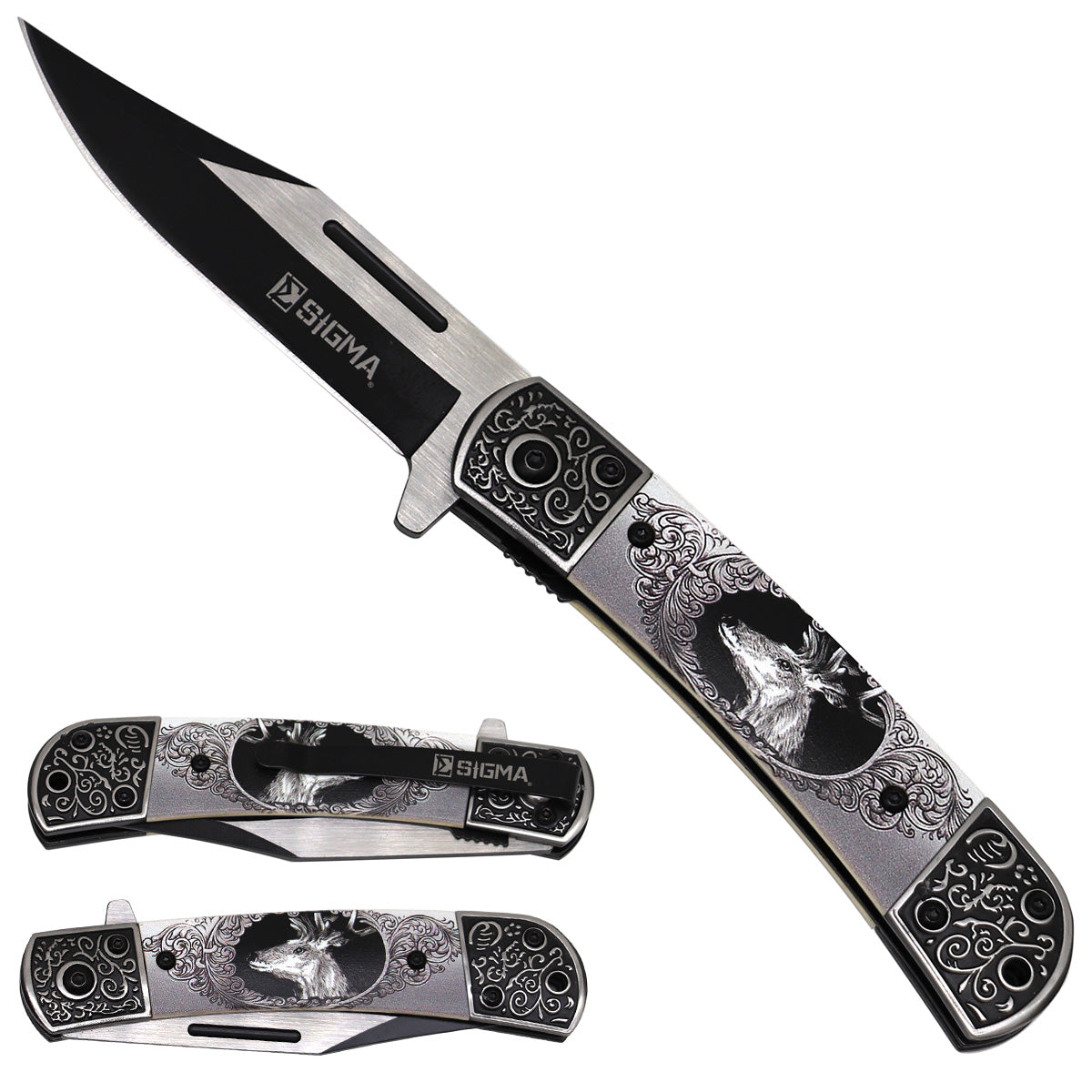 sigma-ball-bearing-flipper-knife-deer-design