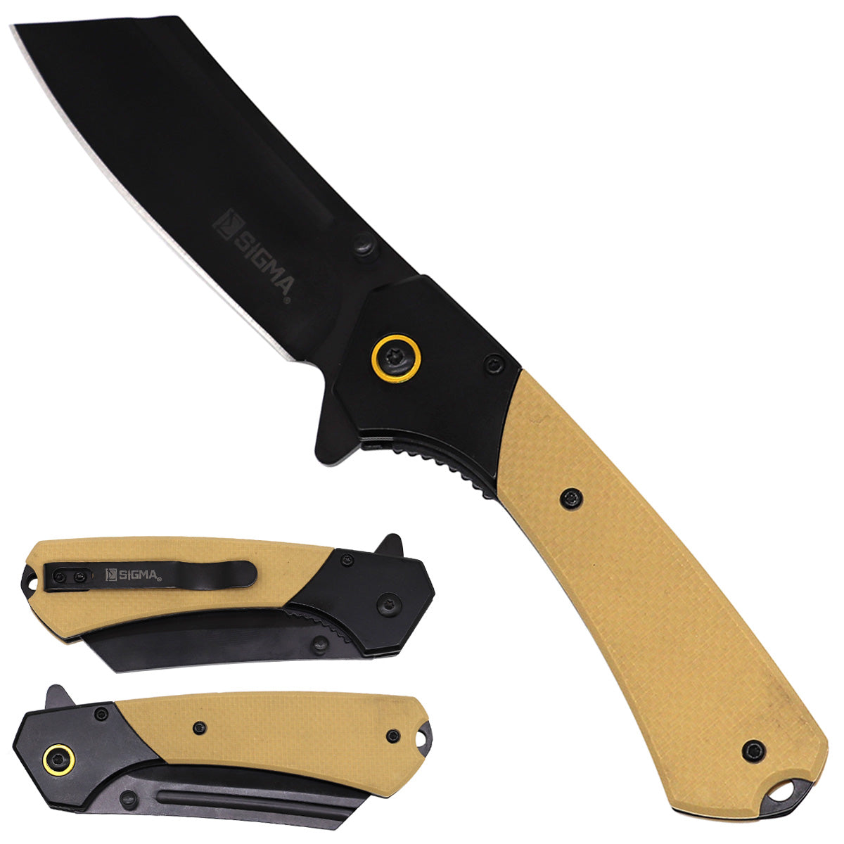 Sigma KSB326BSG Ball-Bearing Knife | Black G10 Handle