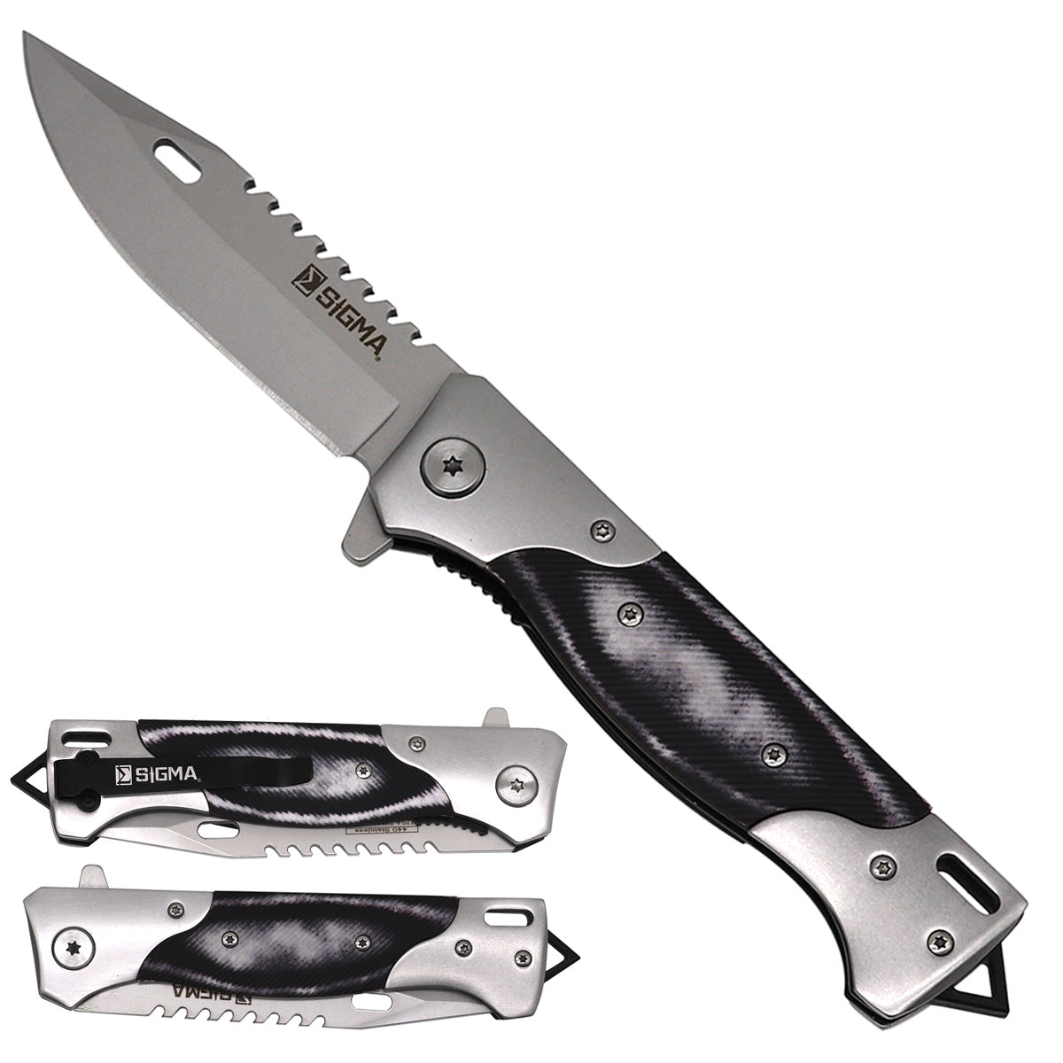 Sigma Ball Bearing Pocket Knife - Micarta Handle