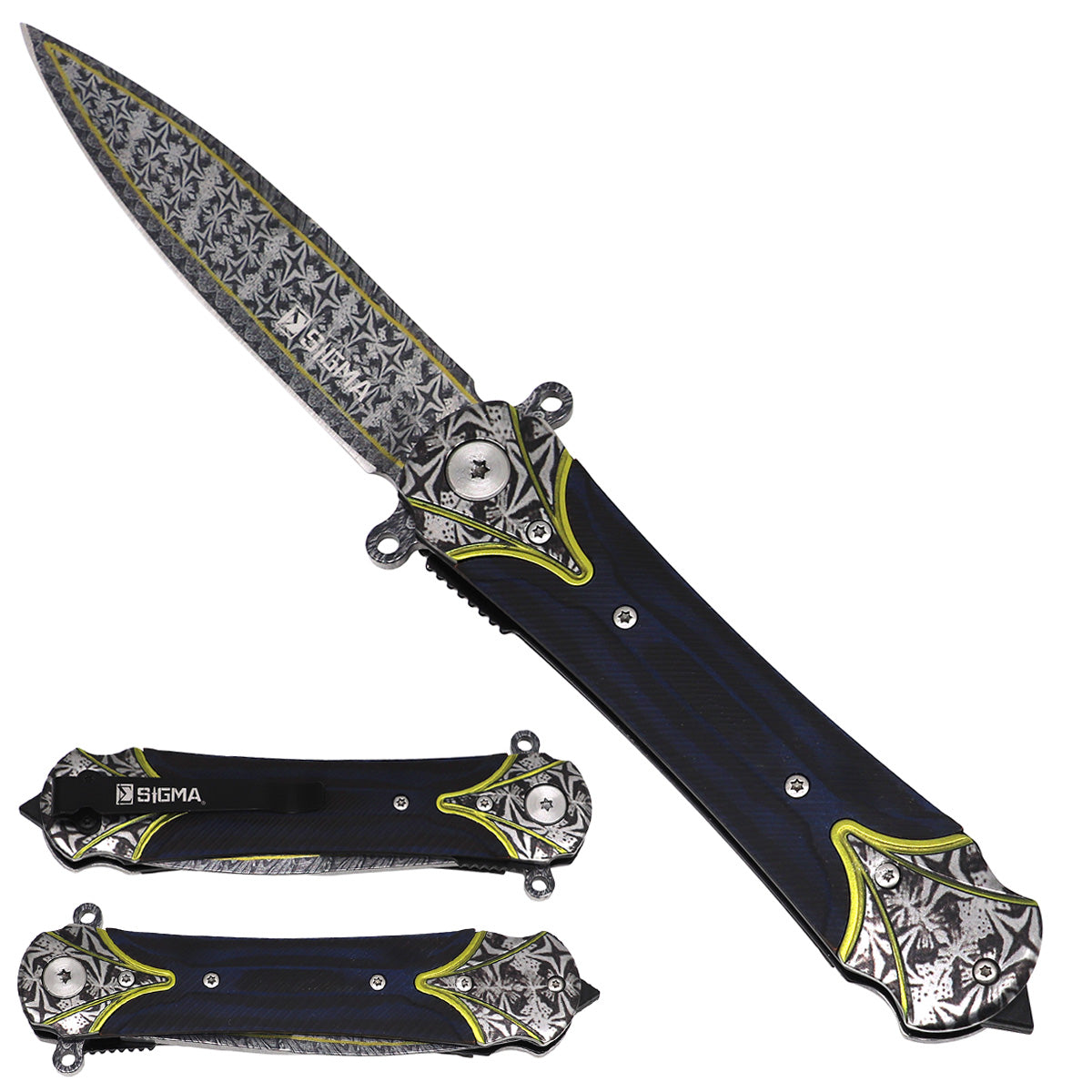 Sigma Ball-Bearing Folding Knife with Micarta & Steel Handle – KSB348DMLM