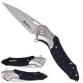 Sigma Curved Ball Bearing Pocket Knife - Inlaid Micarta