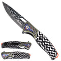 Sigma Ball-Bearing Flipper Knife with Micarta Handle – KSB413DMBM