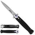 Sigma Ball Bearing Flipper Knife - Black Micarta Handle