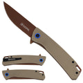 Sigma Spring-Assisted Ball-Bearing Pocket Knife, 8Cr14 Blade & G10 Handle | KSB5001GSD