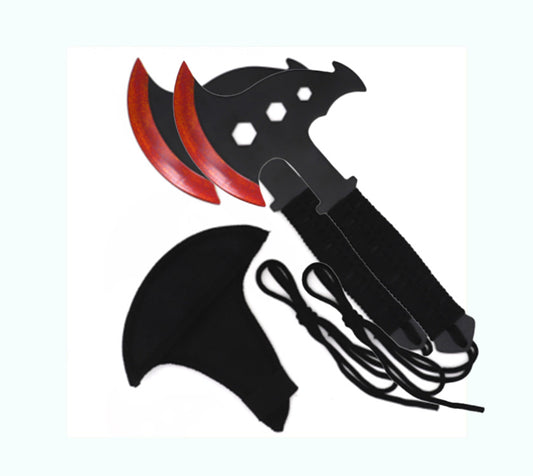 2 Piece Set Red Axes