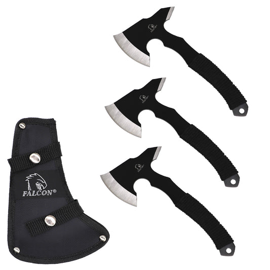 3 Piece Axe Set Black