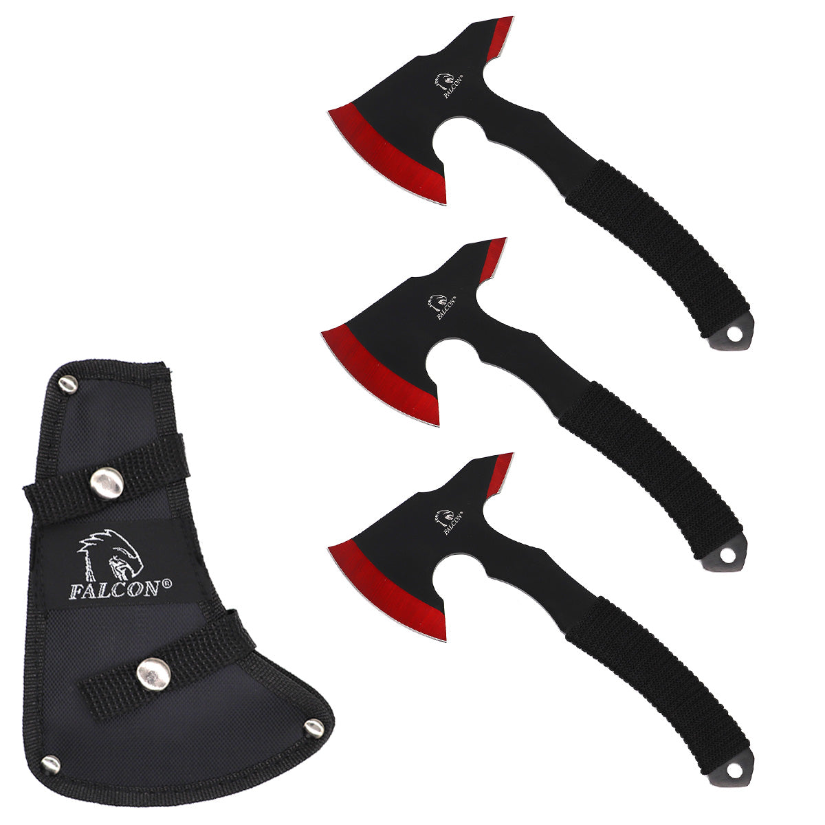 Falcon 3 Piece Axe Set Red – Pacific Solution