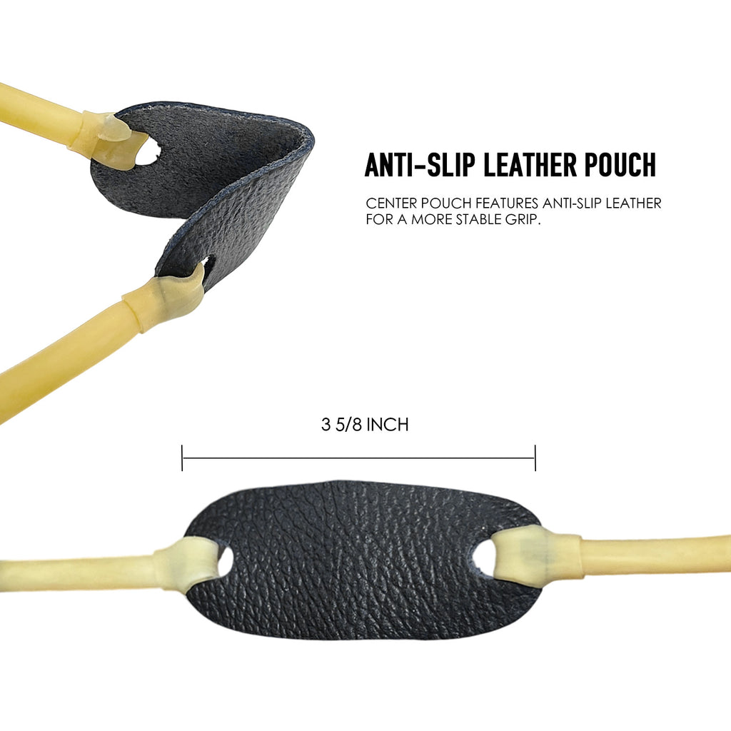 Slingshot Rubber rope and leather holder