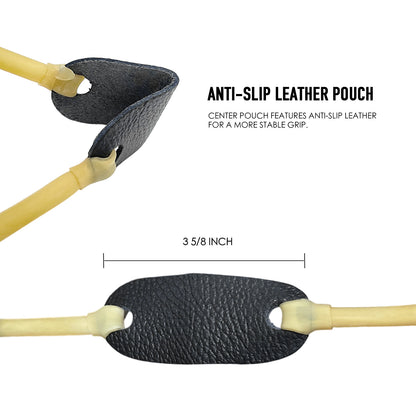 Slingshot Rubber rope and leather holder