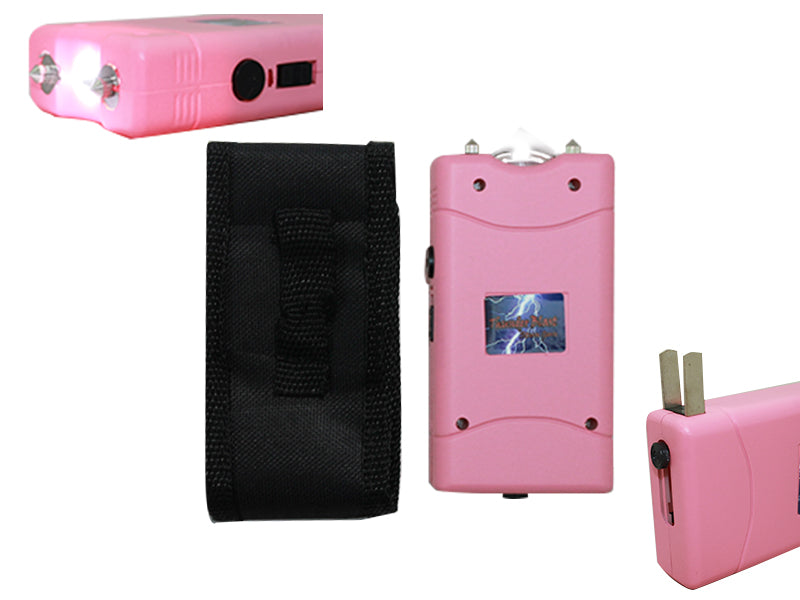 18M Pink Stun Gun with LED Flashlight