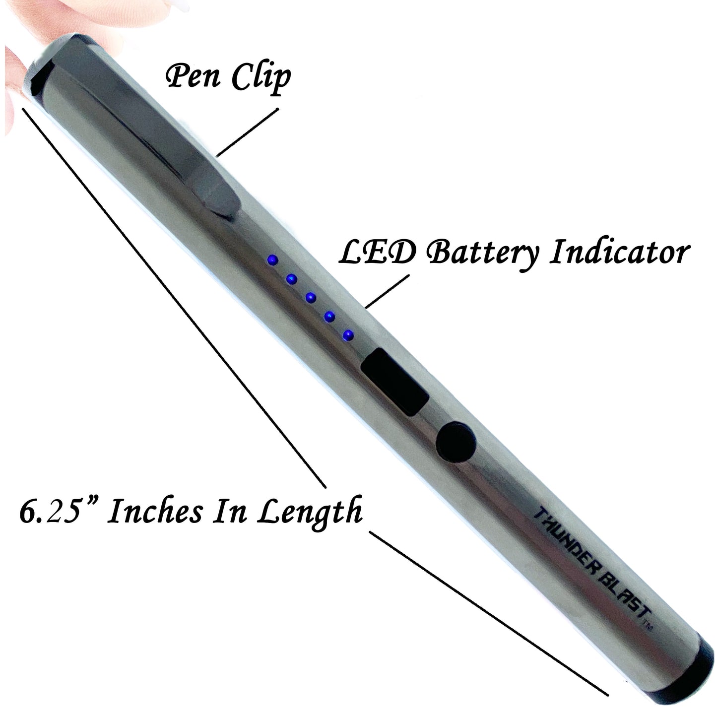 Silver Pen Stun Gun