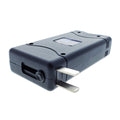 18M Black Stun Gun with LED Flashlight