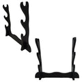 3 Pcs Black Samurai Sword Table Stand